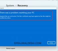 Image result for PC Reset Error Fix