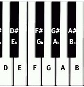 Image result for Piano Sharp and Flat Keys