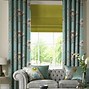 Image result for Roman Shades with Matching Curtains