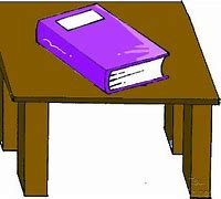 Image result for Table with Books Clip Art