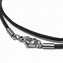 Image result for Black Leather Necklace Chain