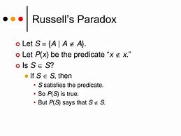 Image result for Russell Paradox