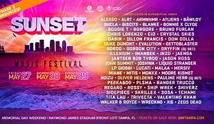 Image result for Sunset Music Festival LineUp