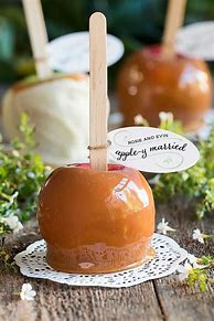 Image result for Caramel Apple Wedges Wedding Favors