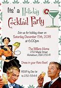 Image result for Vintage Christmas Cocktail Party