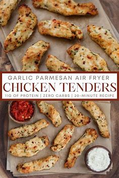 Garlic Parmesan Air Fryer Chicken Tenders | Air fryer recipes healthy, Air fryer dinner recipes, Air fryer recipes easy