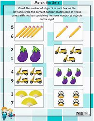 Image result for Sets Kindergarten Worksheets
