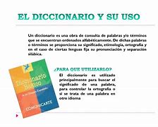 Image result for Uso Del Diccionario