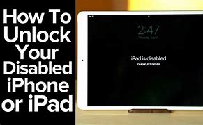 Image result for Unlock Apple iPad Disabled