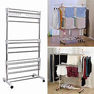 Image result for Laundry Drying Rack On Wheels