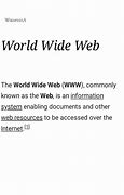 Image result for World Wide Web Wikipedia