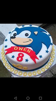 Image result for Sonic 7th Birthday Cake