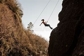 Image result for Silhouette of Girl Abseiling