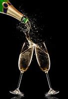 Image result for Champagne Bottle with Glass as Lid