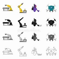 Image result for Cartoon Robot Factory