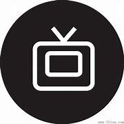 Image result for TV Icon Black