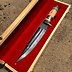Image result for Handmade Fixed Blade Knives Bone Handle