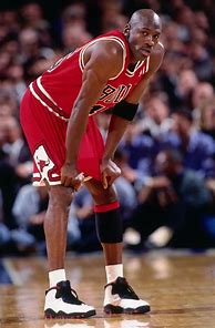 Image result for Image of Michael Jordan Wearing MJ1 Nike's