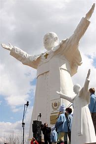 Image result for Pope John Paul II Statue in Poland