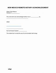 Image result for New Mexico Notary Acknowledgment Form