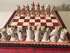 Image result for Catholic Chess Set