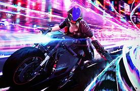 Image result for Neon City Art Wallpaper Motorcycle