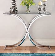 Image result for Entrance Way Table Glass Curved
