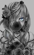 Image result for Emo Anime Black and White