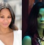 Image result for Karen Gillan Guardians of the Galaxy Makeup