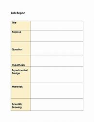 Image result for Engineering Lab Report Structure