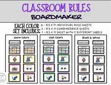 Image result for Boardmaker Classroom Rules