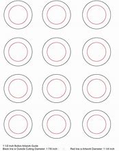 Image result for Button Size Template