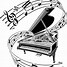 Image result for Music Notes Piano Drawing