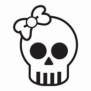 Image result for Cute Skull Bow