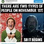 Image result for October 31 Vs. November 1 Meme Nightmare Before Christmas