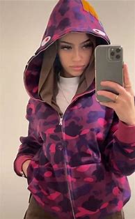 Image result for WGM BAPE Hoodie White Man Wearing