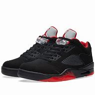 Image result for Jordan 5 Retro Red and Black