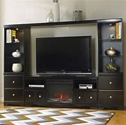 Image result for Wall Unit Entertainment Center with Fireplace