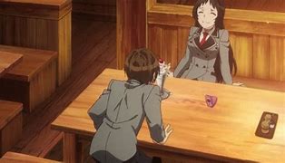 Image result for Anime Girl Hiding Under Desk Meme