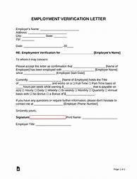 Image result for Printable Employment Verification Forms