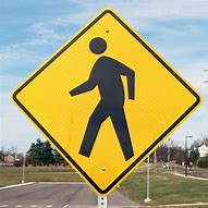 Image result for Pedestrian Traffic Warning Signs