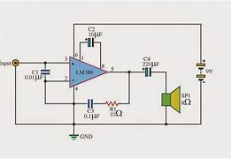 Image result for LM386 Based Audio Amplifier Circuit