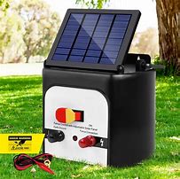 Image result for Solar Powered Fence Charger
