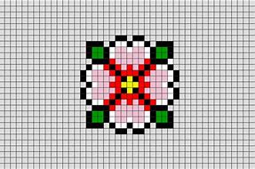 Image result for How to Draw a Flower in Pixel Art