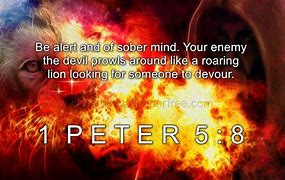 Image result for 1st Peter 5 8