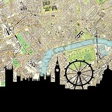 Image result for Vintage London Map