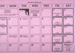 Image result for April 1993 Calendar