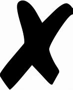 Image result for Black X Emoji