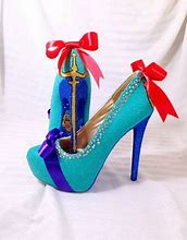 Image result for Disney Princess Shoes Silverlight Up Heel