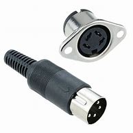 Image result for Right Angle 4 Pin DIN Connector